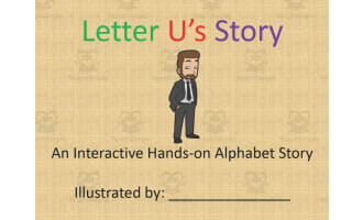 Alphabet Story Book | Letter U Interactive Book