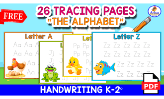 ALPHABET TRACING MINIBOOK | Animals Theme