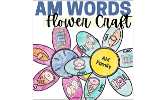 AM Word Family Flower Craft