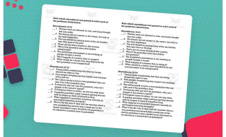 Amendments 16–27 Worksheet – U.S. Constitution