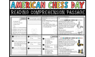American Chess Day Reading Comprehension Passage & Questions