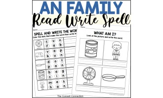 AN Words Worksheets Read Write and Spell