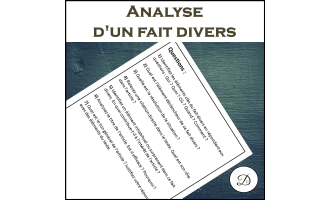 Analyse d'un Fait Divers – French Lesson