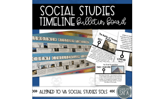 Ancient Civilizations and Virginia Studies Timeline Display or Bulletin Board (VA SOL)