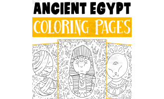 Ancient Egypt Coloring Pages Worksheet Activity