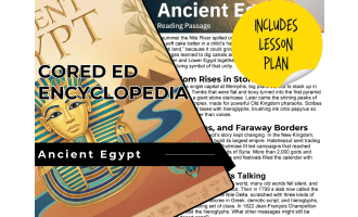 Ancient Egypt Reading Comprehension Passage - Cored Ed Encyclopedia
