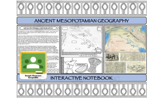 Ancient Mesopotamian Geography Interactive Notebook