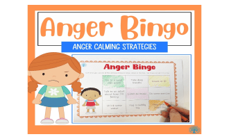 Anger and Calming Strategies Bingo Board