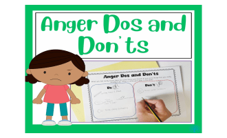 Anger Dos and Don't Worksheet