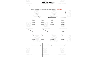 Angles Worksheet
