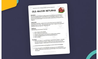 Animal Farm Post-Reading Creative Writing Assignment: What Would Old Major say?
