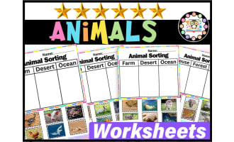Animal Habitats Sorting Activity Worksheets| Animal Habitat