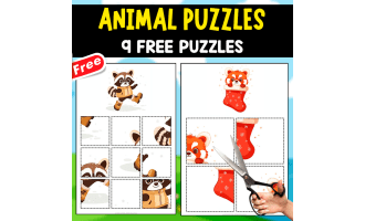 ANIMAL PUZZLES | 9 FUNNY PUZZLES FOR KIDS_J