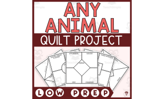 Animal Research Project-Based Learning (Build a Quilt for ANY Animal)