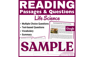 Animal Skin, Cats, & T. Rex: SAMPLE Reading passage (Docs)