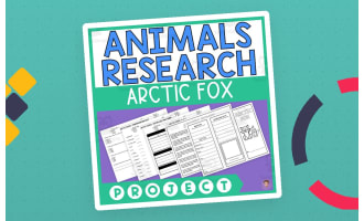 Animals Research Project | Nonfiction Reading, Worksheets, Brochure | Arctic Fox | Arctic Animals