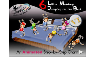 Animated Chant: 6 Little Monkeys Jumping VI