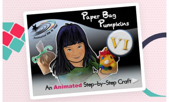 Animated Craft: Paper Bag Pumpkins VI