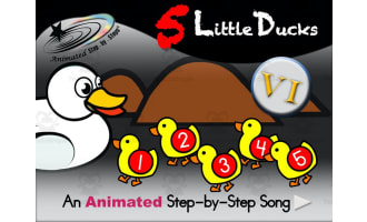 Animated Song: 5 Little Ducks VI