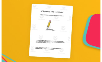 AP Psychology FRQs and Rubrics