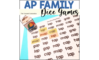 AP Word Dice Games - A CVC Phonics Center