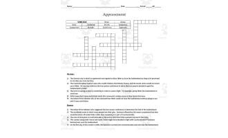 Appeasement Crossword Puzzle and Word Search Packet