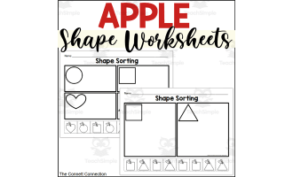 Apple 2D Shapes Worksheets