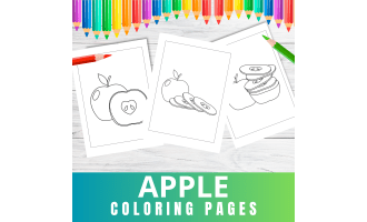 Apple Coloring Pages For Early Learners | Early School Activity Pages