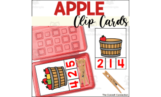 Apple Counting to 10 Clip Cards