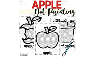 Apple Dot Painting - A Fine Motor Art Activity