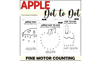 Apple Dot to Dot Printables