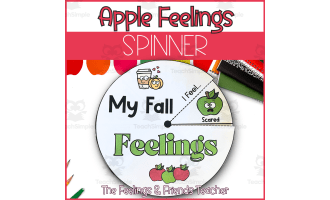 Apple Feelings Spinner | Fall Emotions Wheel | SEL Feelings Check-In
