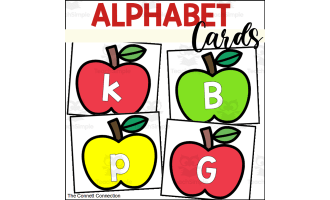 Apple Letter Cards for Games and Centers