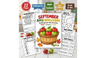 Apple Math and Science Activities for Kindergarten | Fall Craft