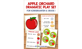 Apple Orchard Dramatic Play Set for Kindergarten & Grade 1