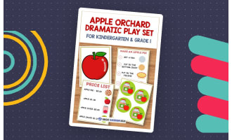 Apple Orchard Dramatic Play Set for Kindergarten & Grade 1