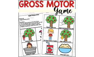Apple Picking Action - An Apple Themed Gross Motor Game