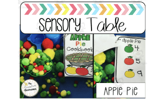 Apple Pie Sensory Table