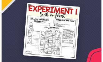 Apple Science Experiment - Sink or Float