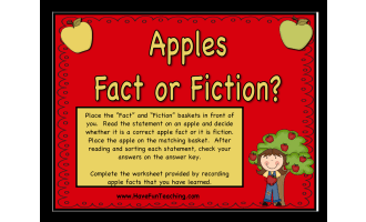 Apples Fact or Fiction Activity