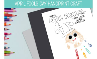 April Fools' Day Handprint Art – Preschool Craft