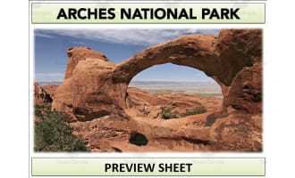 Arches National Park Geography Unit