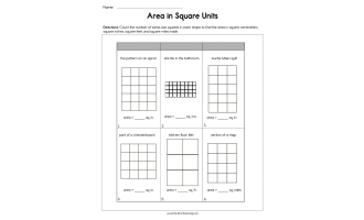 Area in Square Units Worksheet