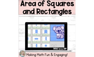 Area of Rectangles Using Squares by Teach Simple