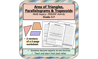 Area of Triangles, Parallelograms & Trapezoids: Middle School Geometry
