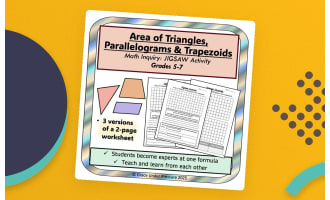 Area of Triangles, Parallelograms & Trapezoids: Middle School Geometry