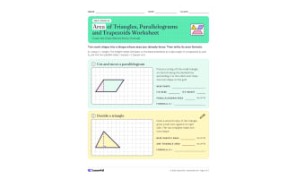 Area of Triangles, Parallelograms & Trapezoids: Middle School Geometry