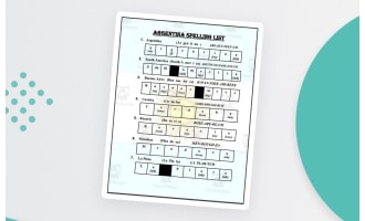 Argentina Spelling List