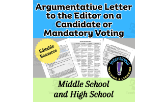Argumentative Letter on a Candidate or Mandatory Voting