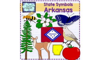 Arkansas State Symbols Clip Art